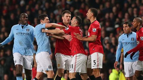 manchester united vs manchester city fight